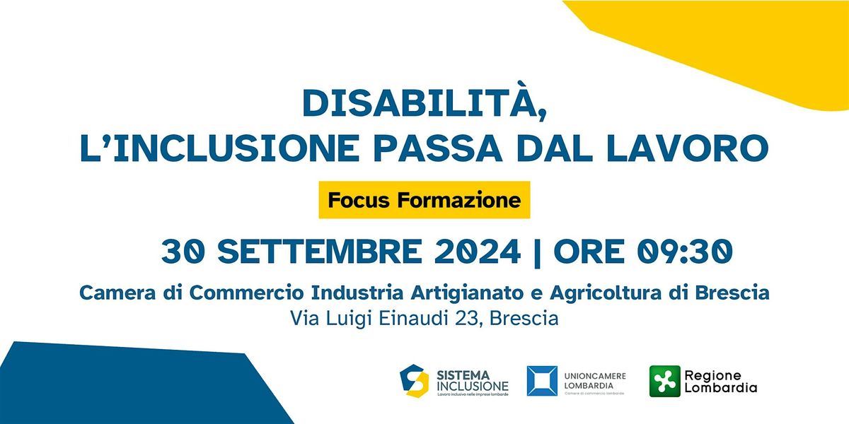 Disabilit\u00e0, l'inclusione passa dal lavoro