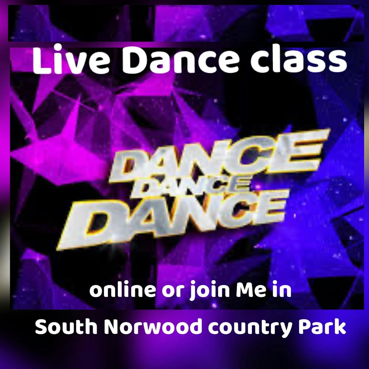 Fun dance fitness class live on Facebook Or dance in the park
