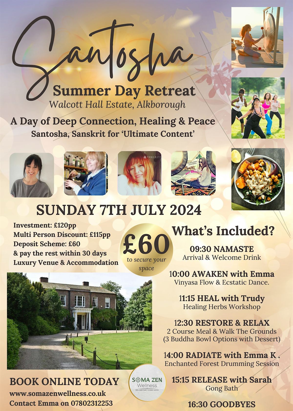 Santosha - Summer Day Wellness & Healing Retreat in North Lincolnshire