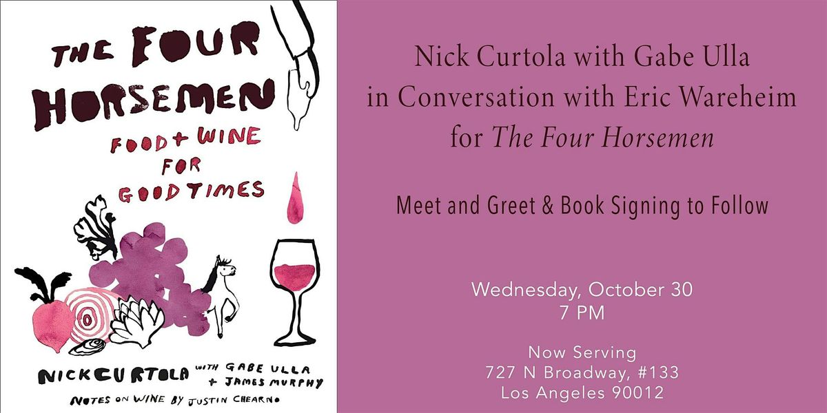 Nick Curtola with Gabe Ulla in Conversation for The Four Horsemen