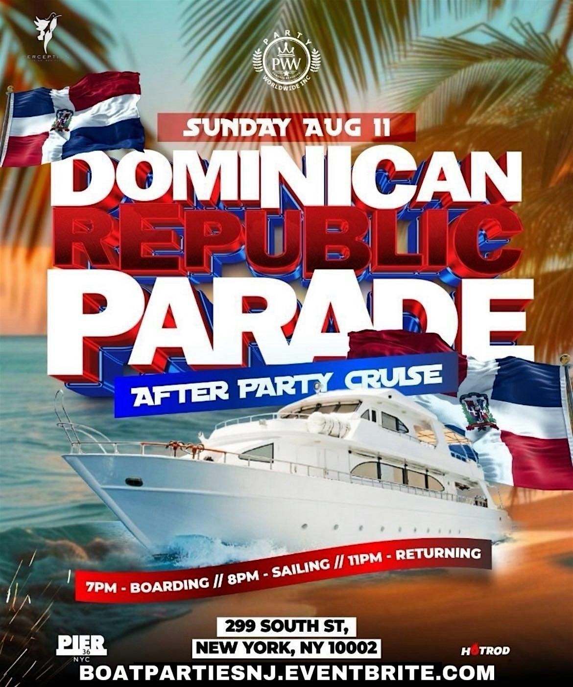Dominican Day Parade After Party Cruise, Pier 36 NYC, New York, 11