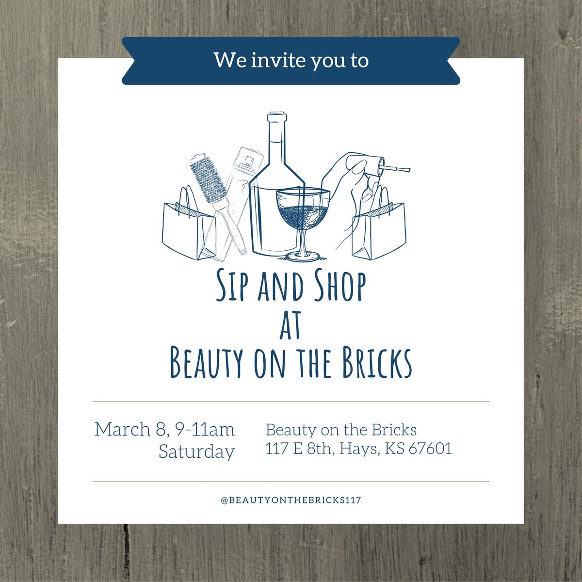 Sip and Shop at Beauty on The Bricks