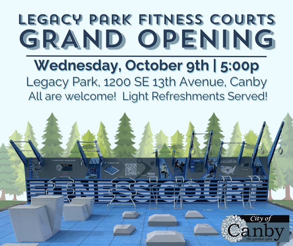 Legacy Park Fitness Court Grand Opening 