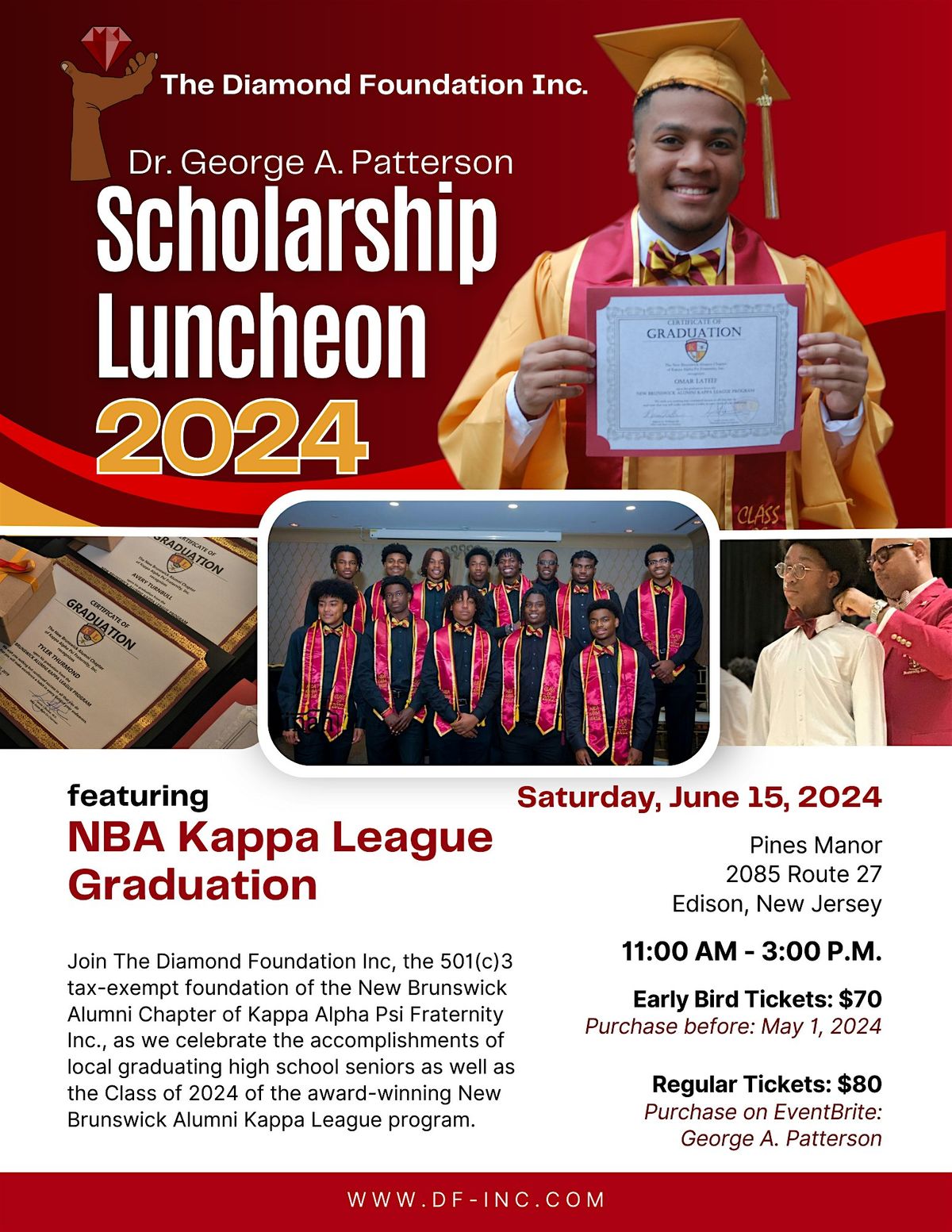 2024 Dr. George Patterson Scholarship Luncheon\/ NBA Kappa League Graduation