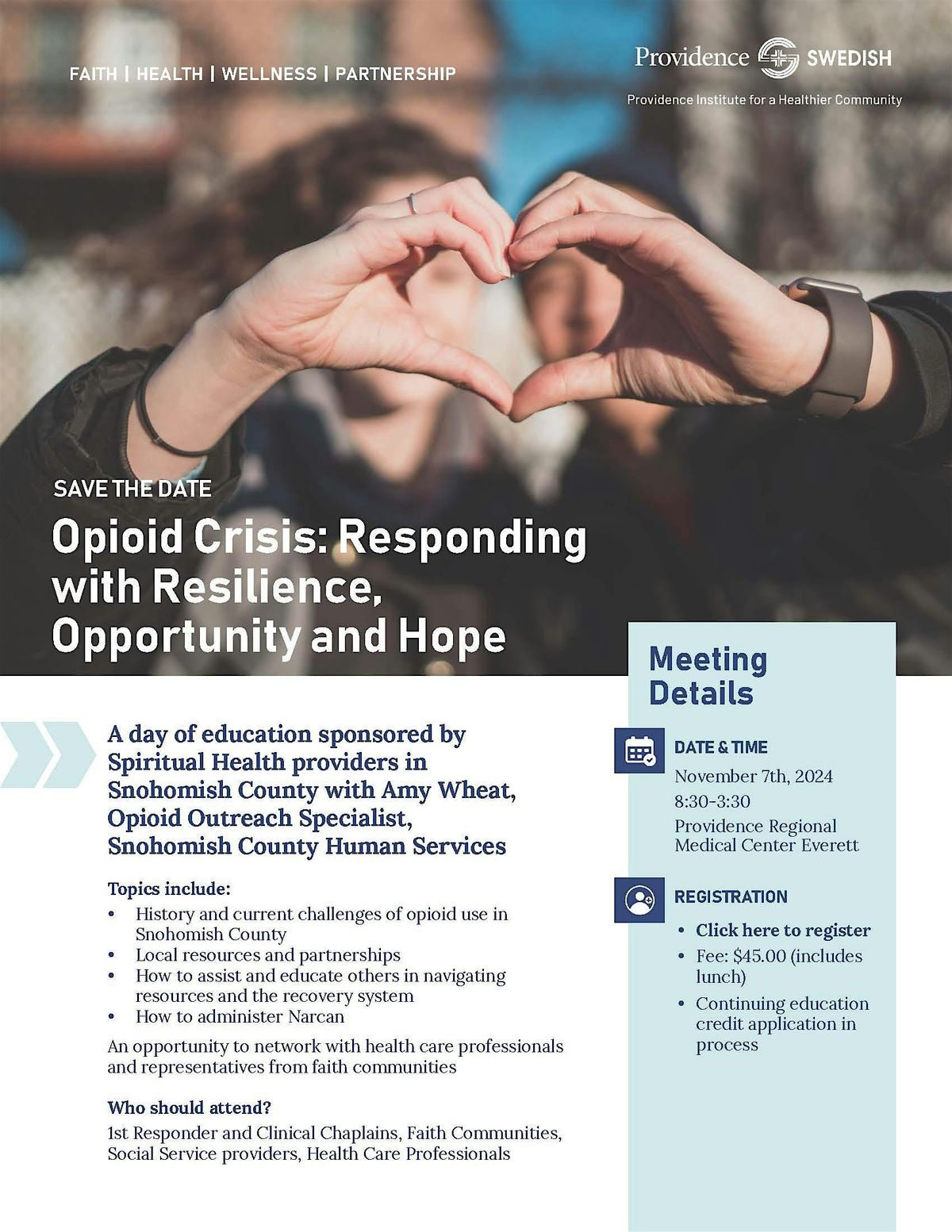 Opioid Crisis: Responding with Resilience, Opportunity and Hope