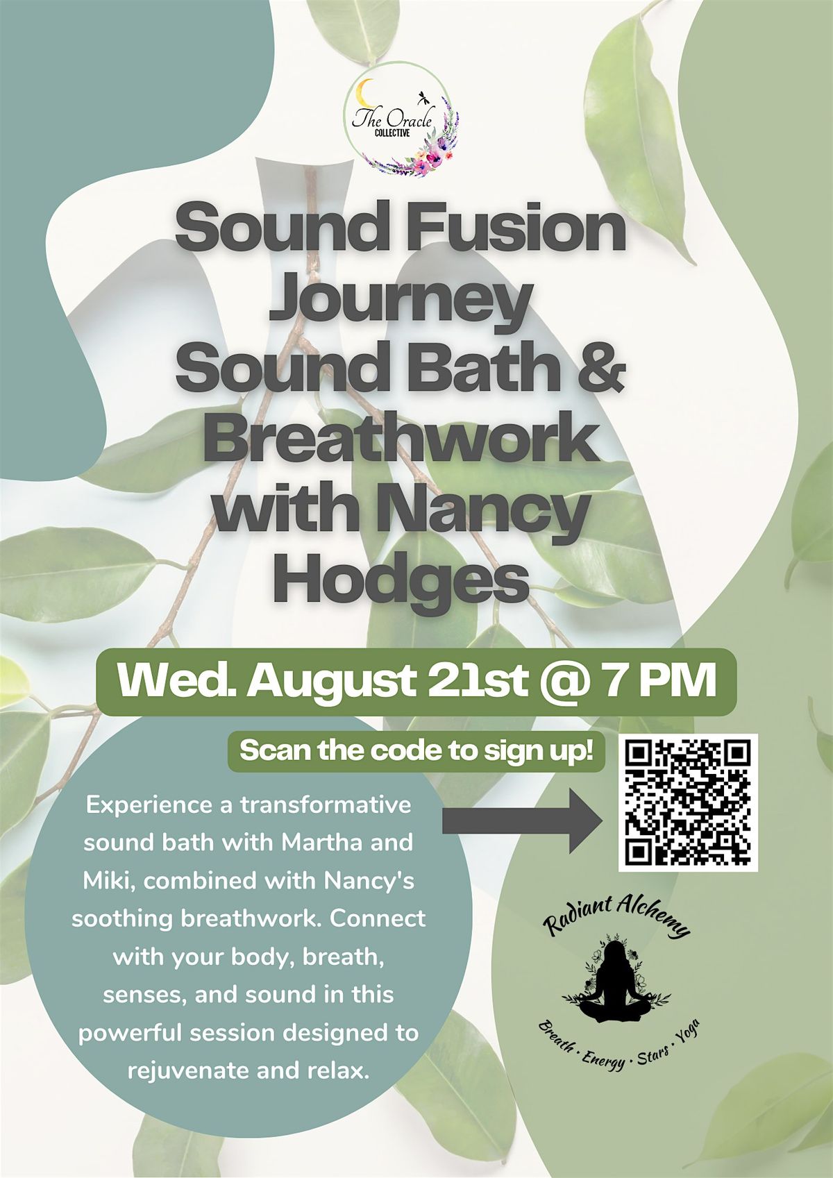 Sound Fusion Journey Sound Bath & Breathwork with Nancy Hodges