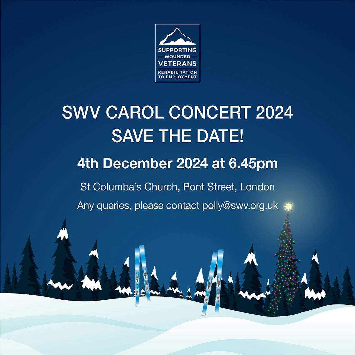 Supporting Wounded Veterans Carol Concert 2024