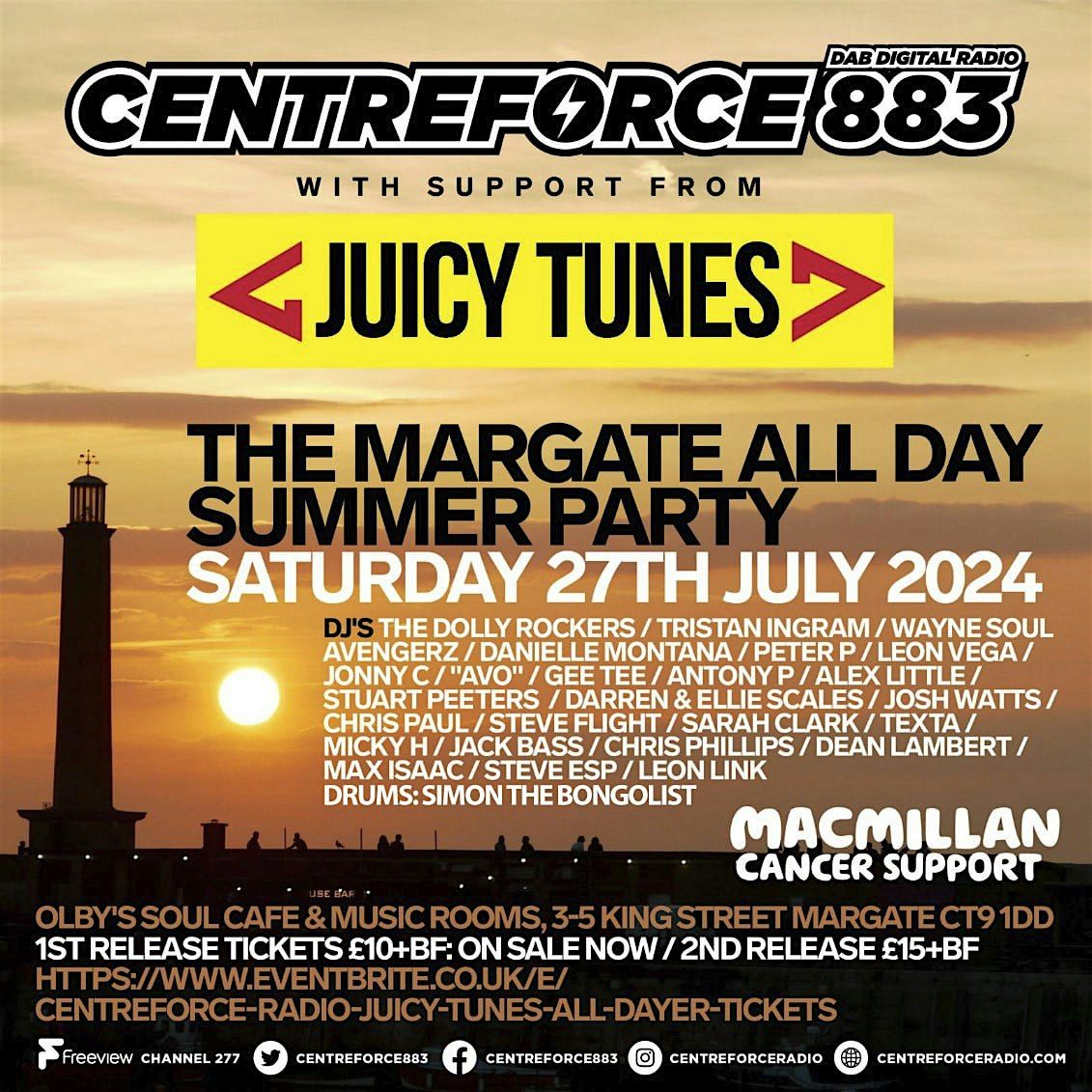 Centreforce Radio\/Juicy Tunes All Dayer