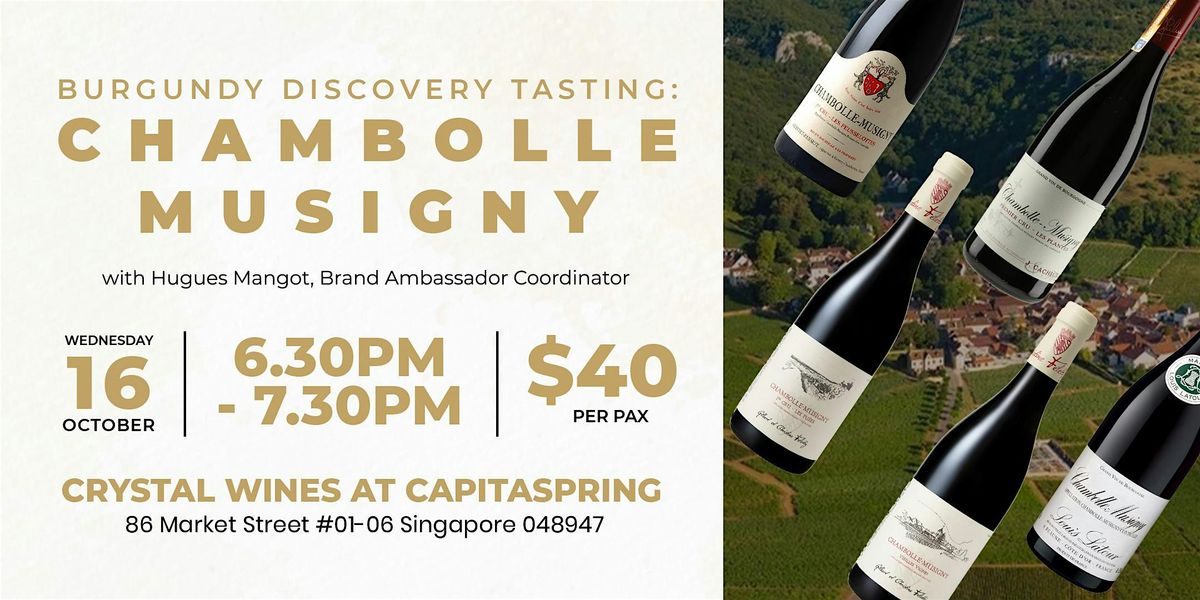 Burgundy Discovery Tasting Series:  Chambolle Musigny Wines