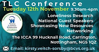 Tackling Loneliness Collaborative - Nottingham & Nottinghamshire CONFERENCE