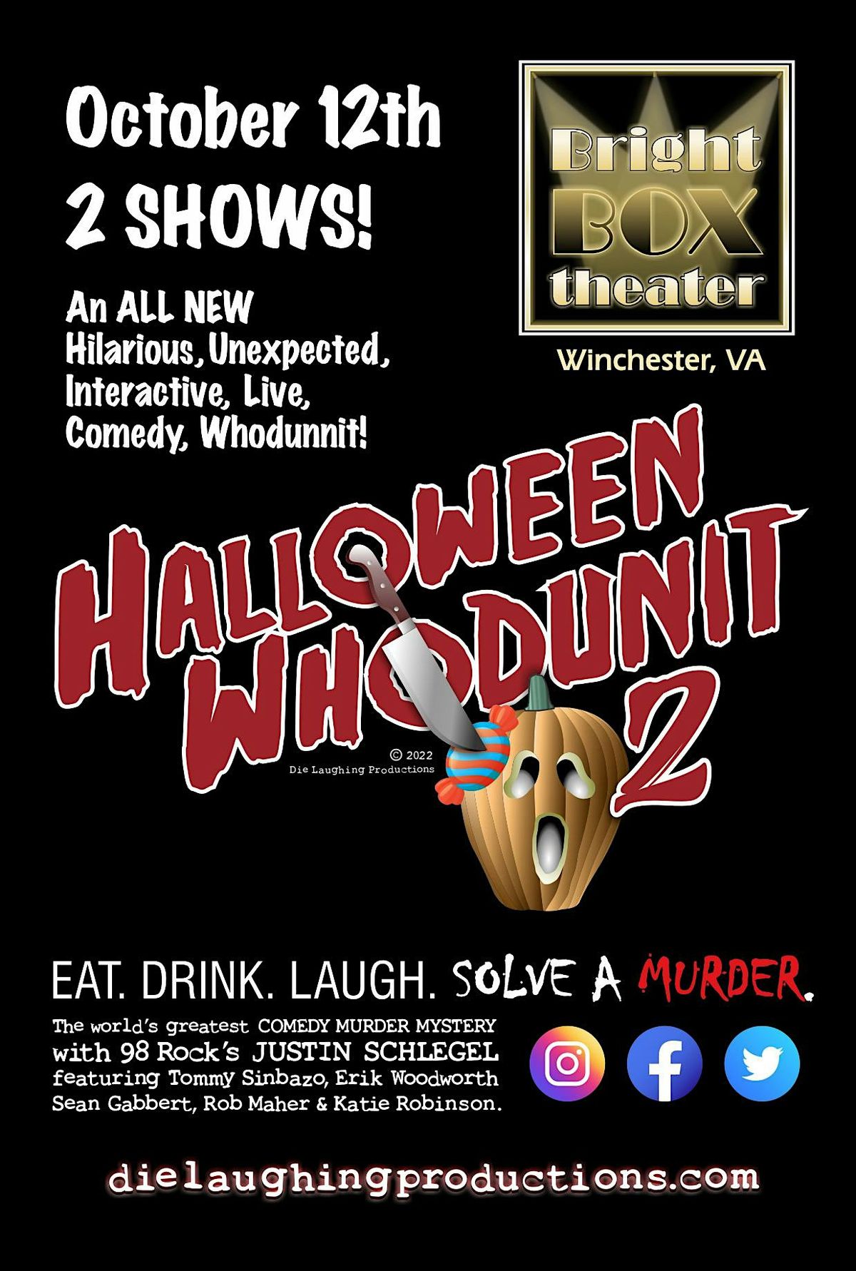 "Halloween Whodunit 2" - A M**der Mystery Comedy Show \/\/ 10PM SHOW