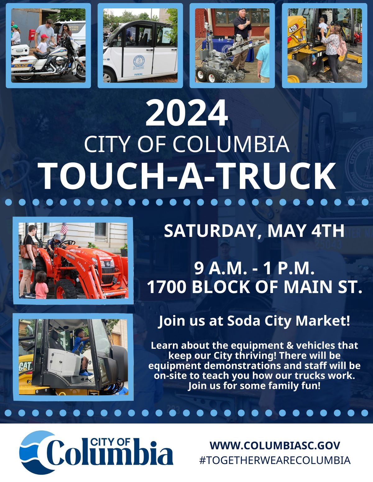 2024 City of Columbia Touch-A-Truck Event is Back at Soda City 