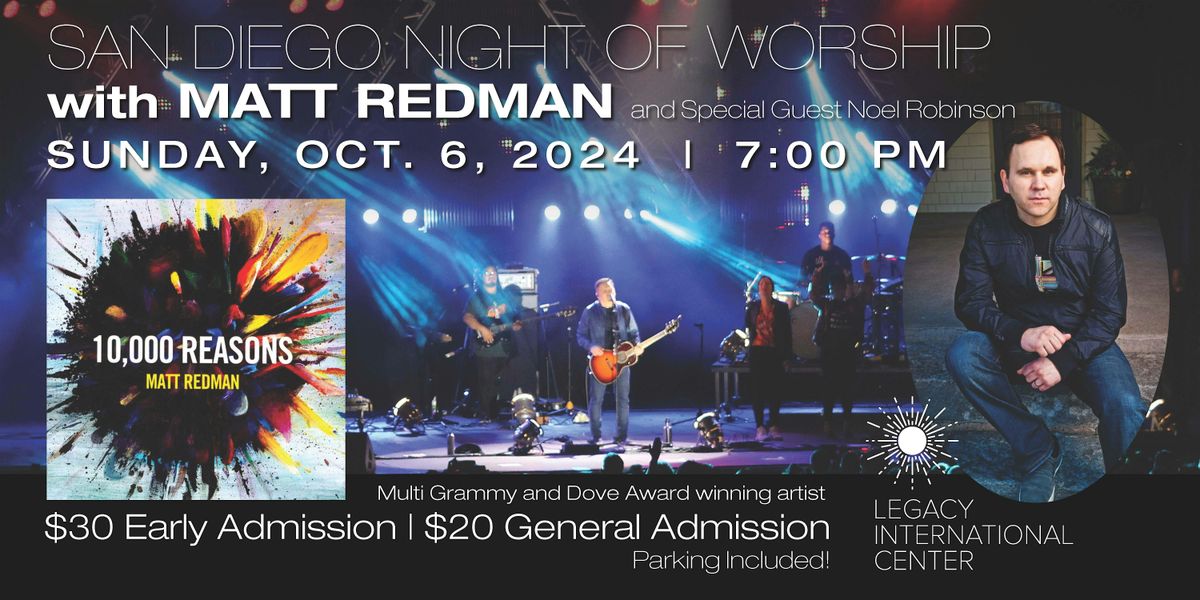 San Diego Night of Worship with Matt Redman!