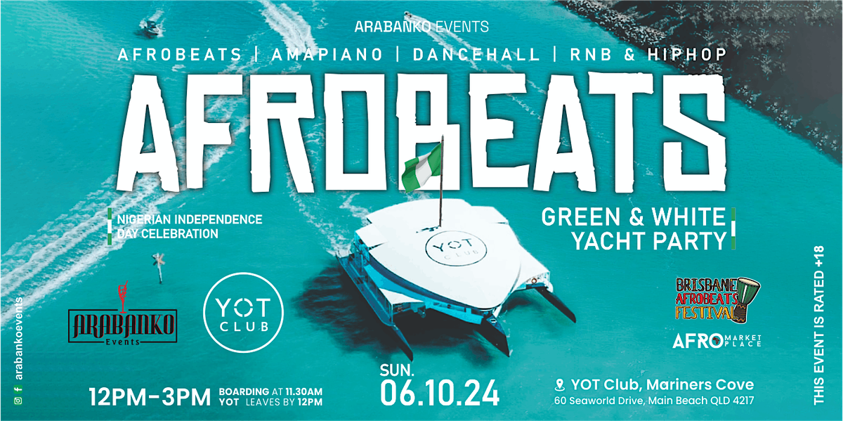 Afrobeats Green & White Yacht Party