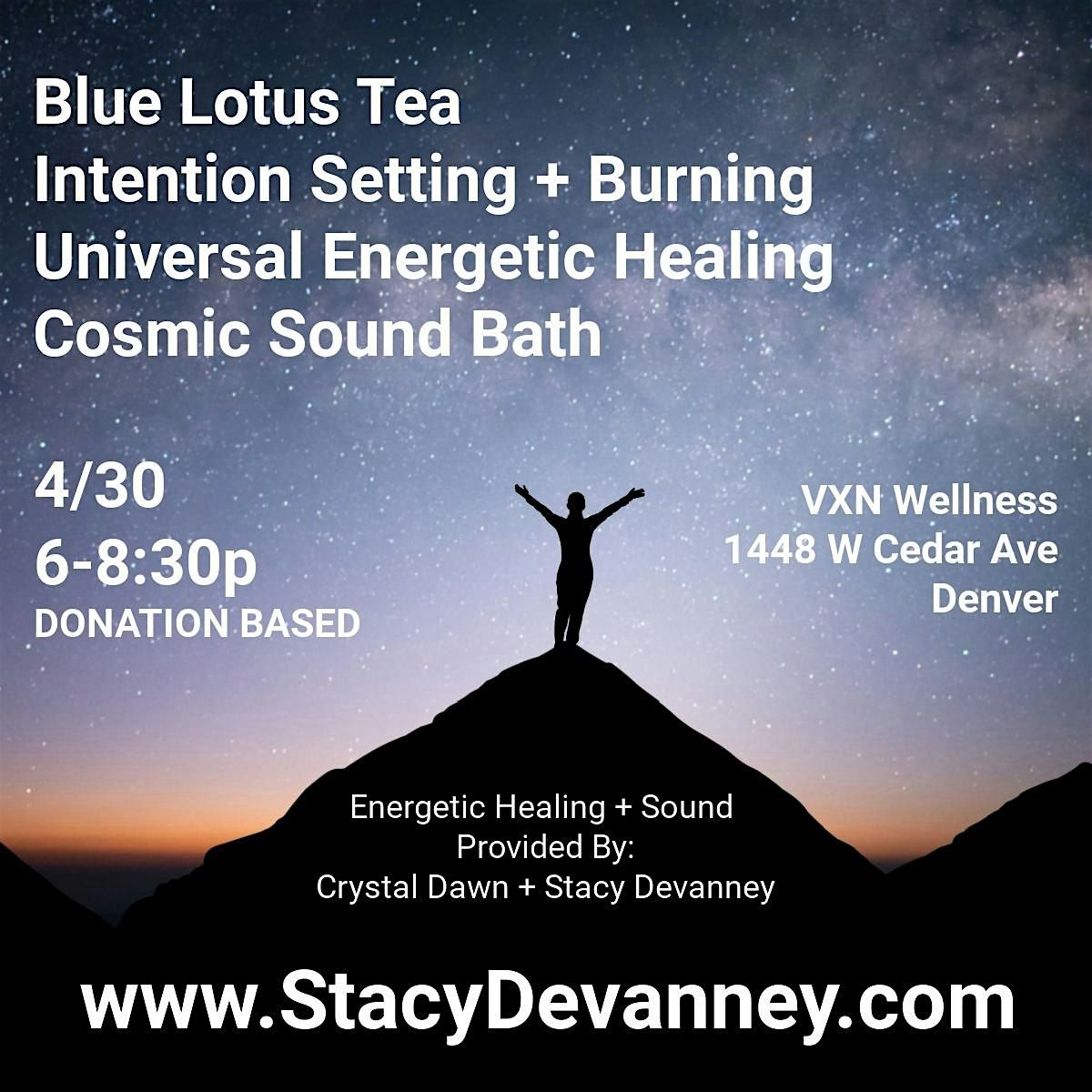 Blue Lotus Tea, Intention Setting + Burning + Universal Energetic Healing