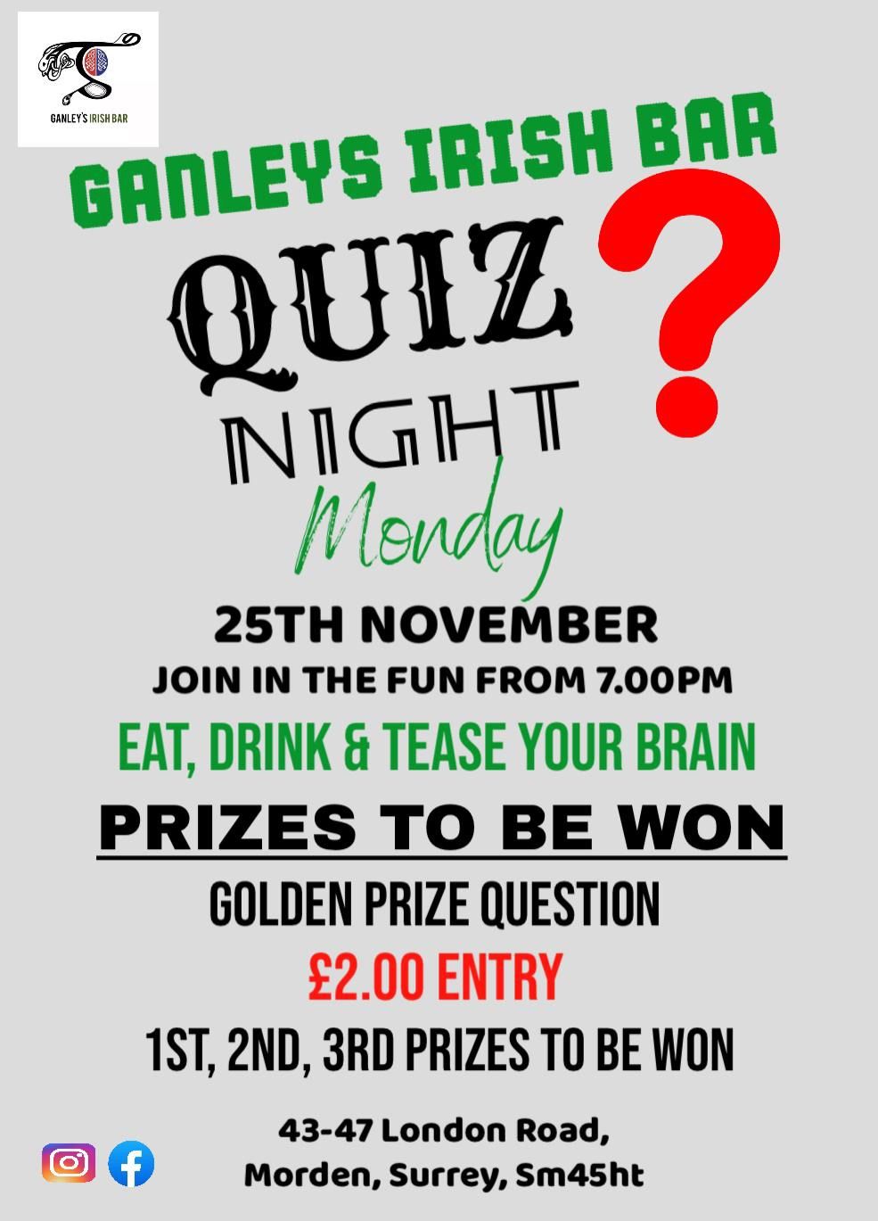 Ganley's Quiz Night