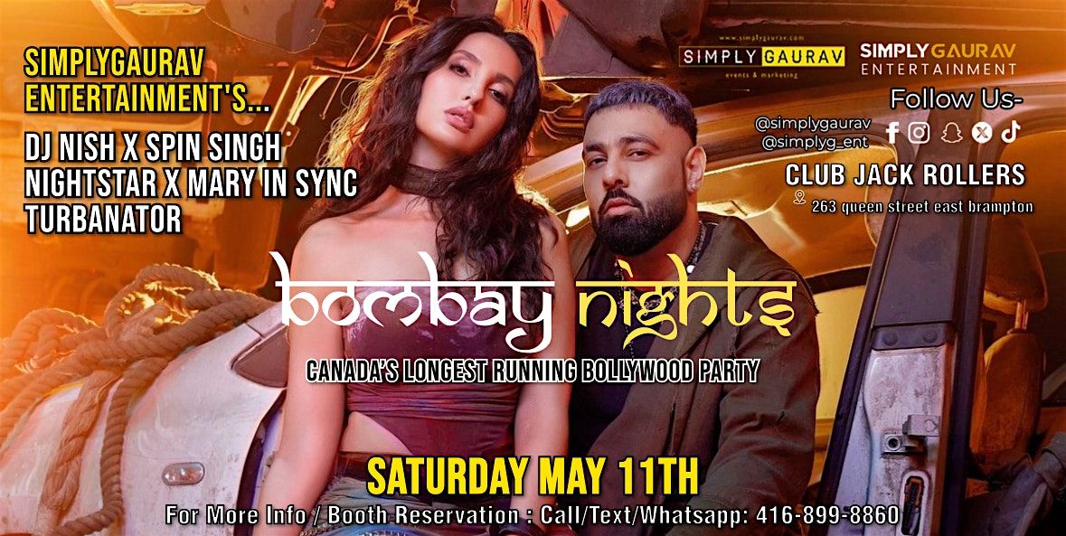 BOMBAY NIGHTS | Canada's Longest Running Bollywood Party