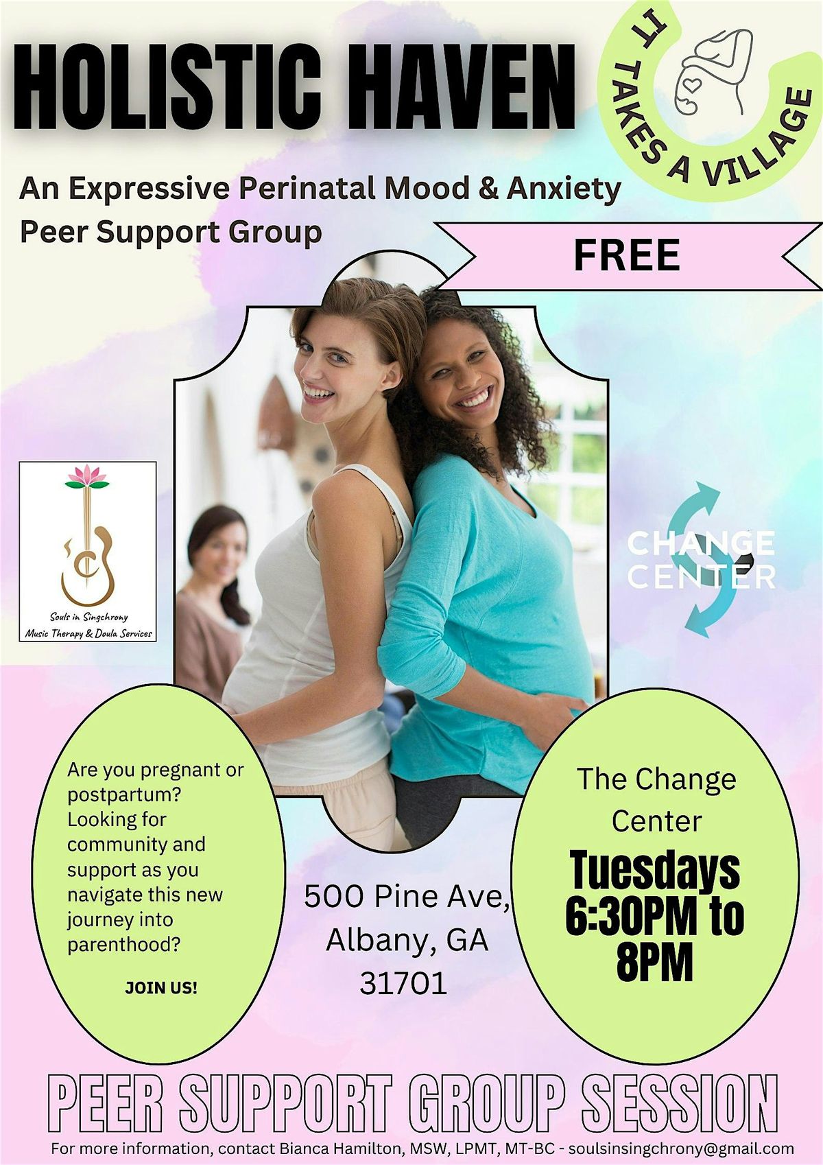 Holistic Haven: Pregnancy and Postpartum Peer Mental Health Support Group