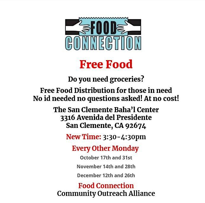 COA Food Connection Free Food Distribution