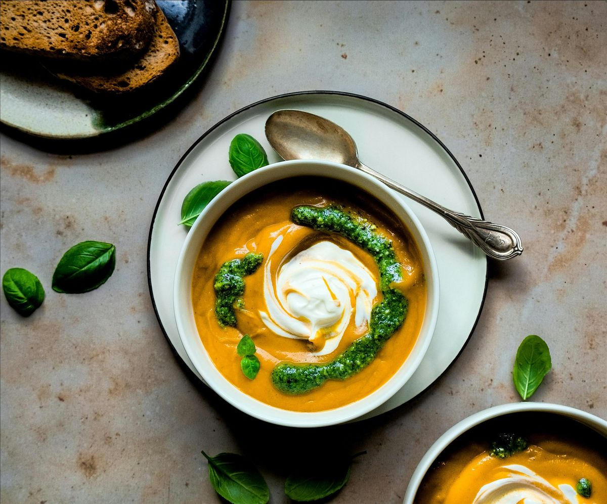 UBS VIRTUAL Cooking Class: No Waste Roast Carrot Soup & Carrot Top Pesto