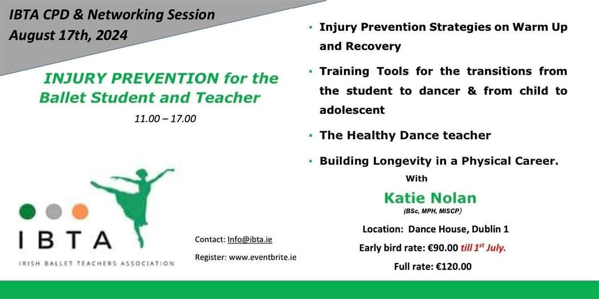 Injury Prevention for the Ballet Student and Teacher