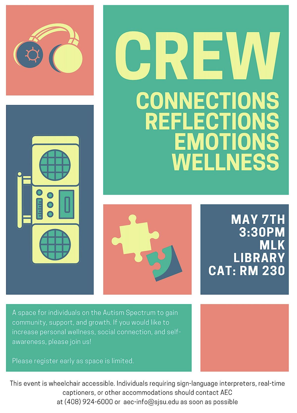 CREW - Connections, Reflections, Emotions, Wellness