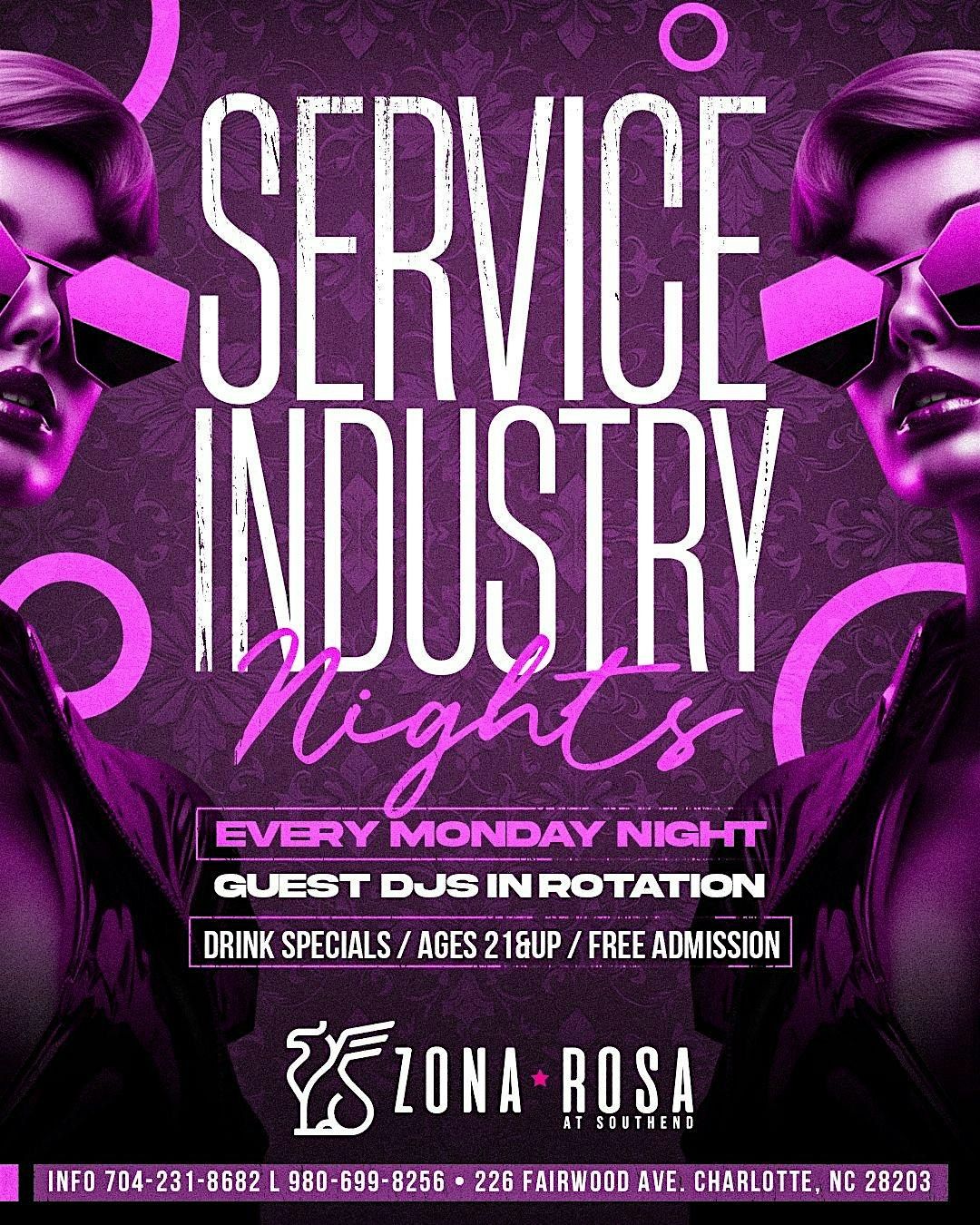 Service Industry Night - Mondays at Zona Rosa