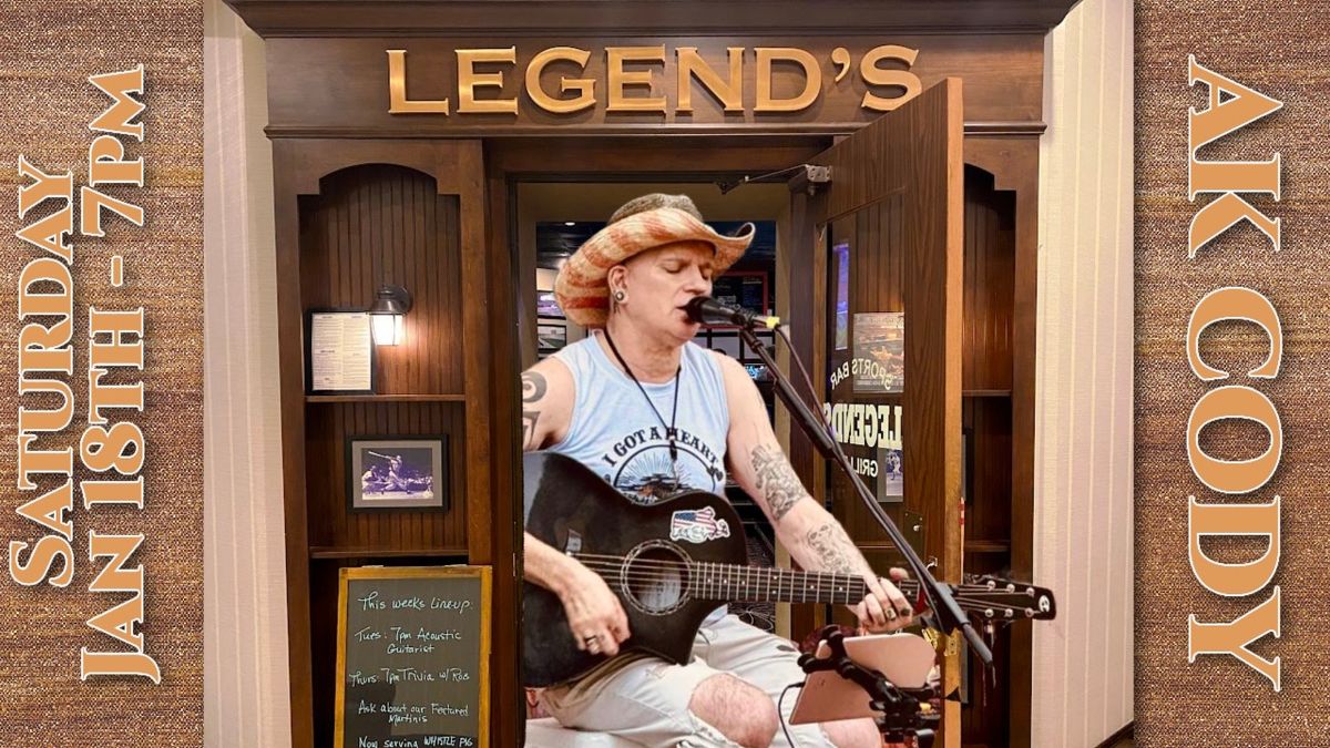 Live Music at Legend's at the Doubletree with AK Cody