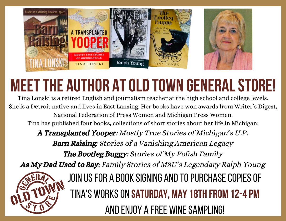 Meet the Author! MI Author Tina Lonski Book Signing at OTGS