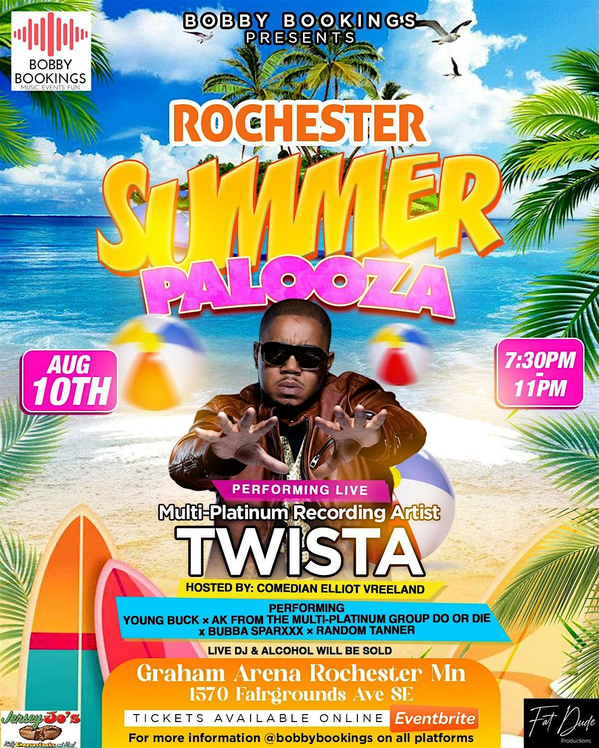 Rochester Summer Palooza with special guest  performance by Twista