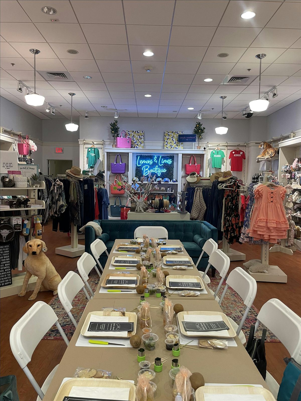 Charcuterie, Sip and Shop, at Lemons and Limes Boutique Kenwood