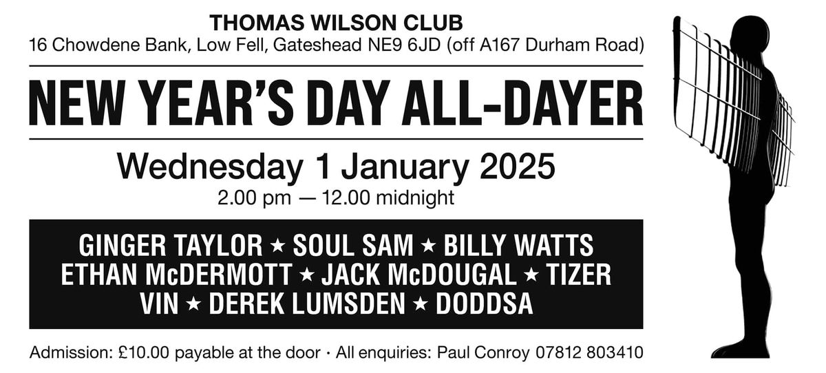 New Years Day Northern and Modern Soul Alldayer  