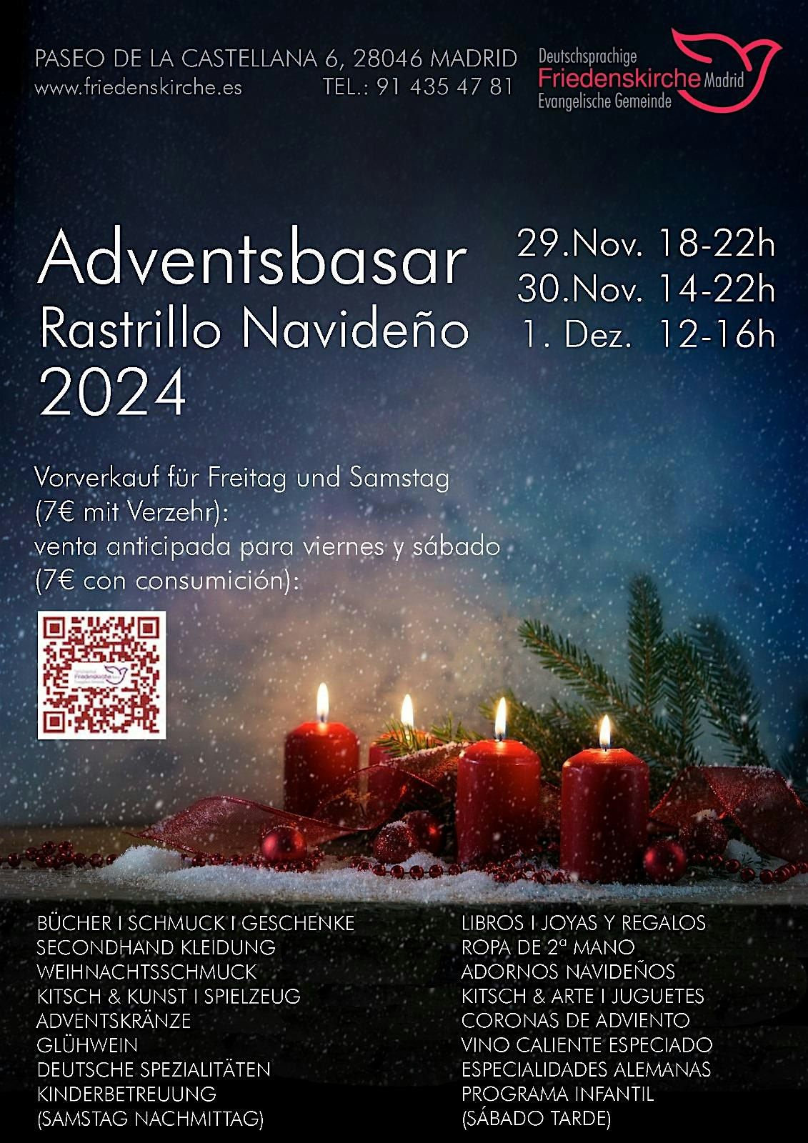 Adventsbasar \/ Mercadillo de Navidad 2024