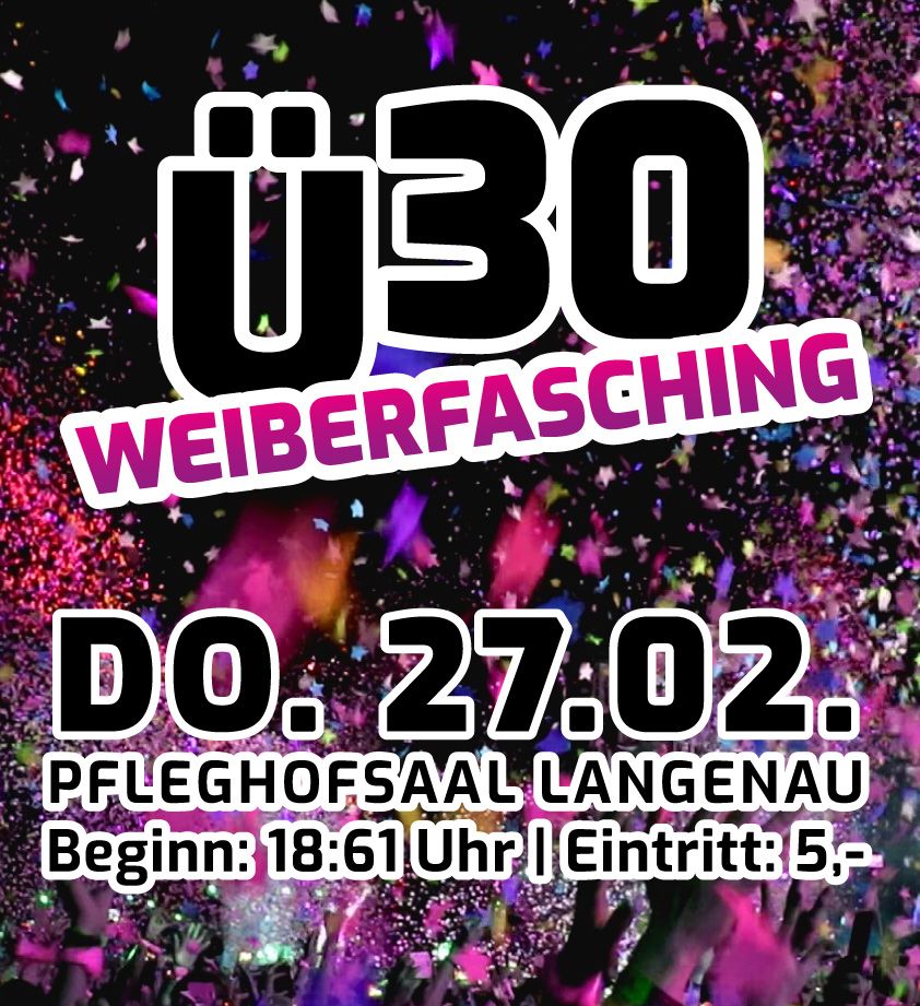 \u00dc30 Weiberfasching Langenau