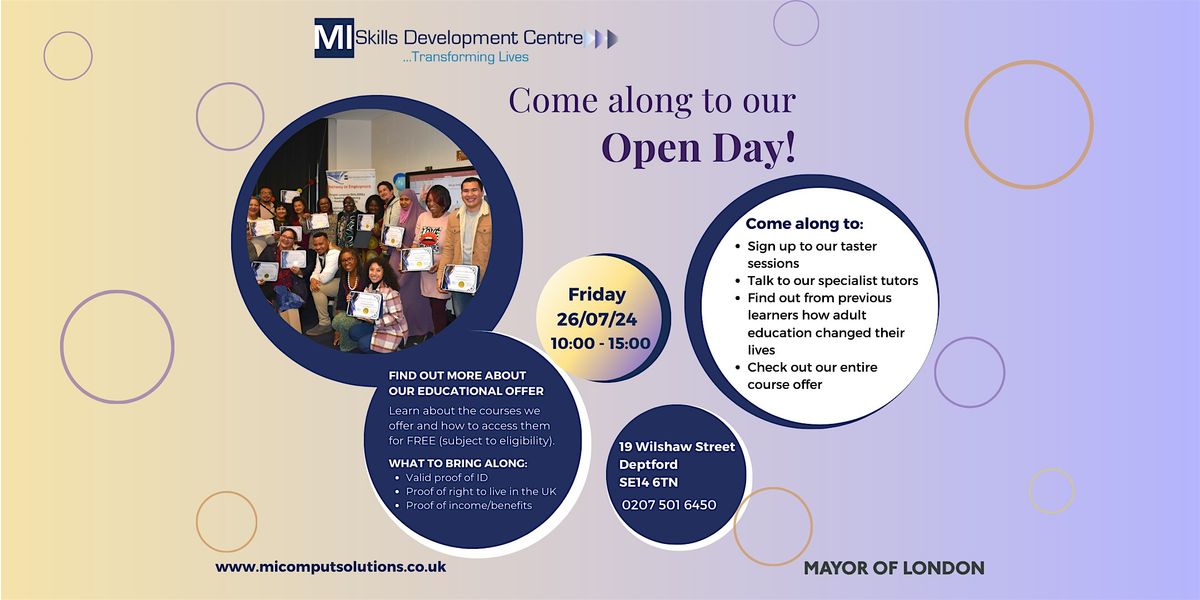 Come along to our Open-Day!