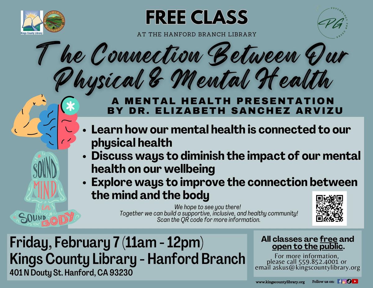 The Connection Between Our Physical & Mental Health with Dr. Elizabeth Sanchez Arvizu