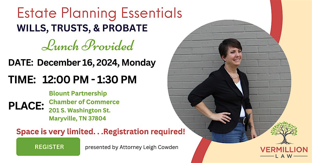 Lunch and Learn: Estate Planning Essentials Seminar