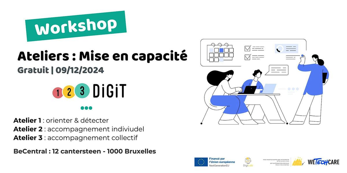 Ateliers : mise en capacit\u00e9 des aidants num\u00e9riques