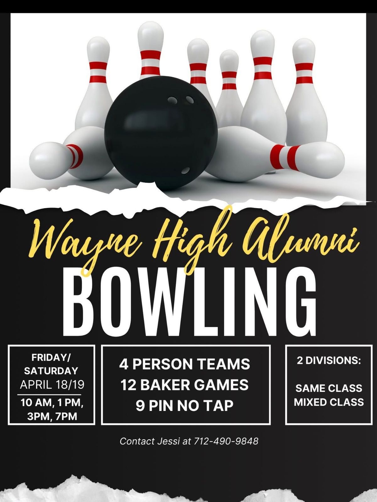 15th Annual Wayne High Alumni Tournament: Bowling