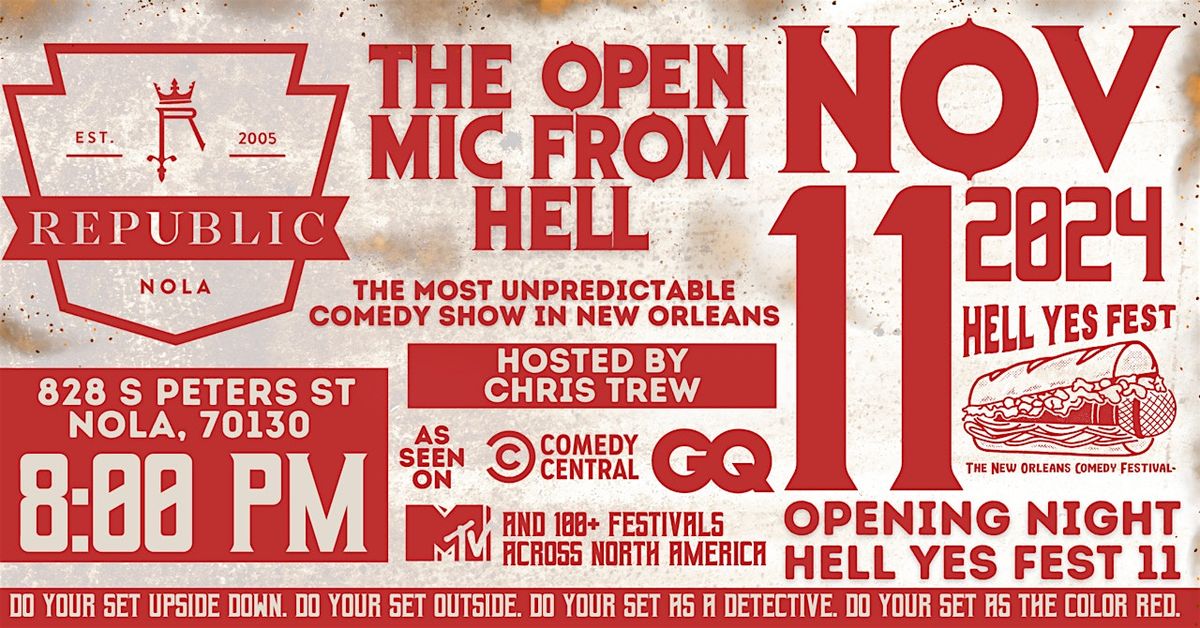 Open Mic From Hell: HELL YES FEST Edition