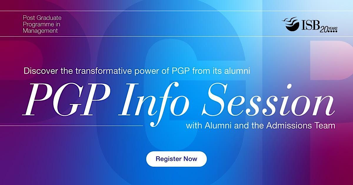 Meet ISB PGP Admissions Team in Bengaluru | All You Need To Know about PGP