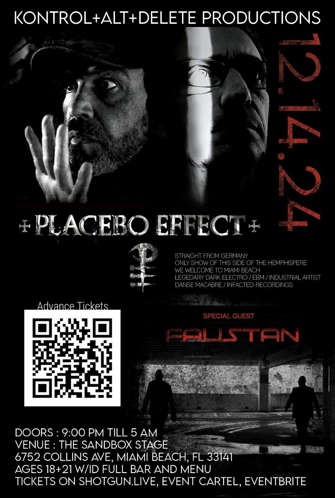 Placebo Effect from Germany-with Faustan Exclusive USA concert 