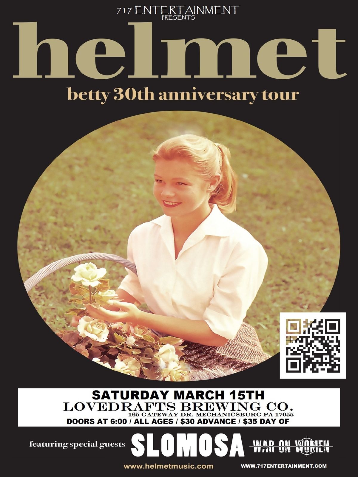 HELMET "Betty 30th Anniversary Tour" w\/ SloMosa & War on Women at Lovedrafts