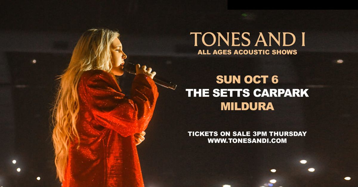 Tones And I - Special Intimate Acoustic Set - at The Setts Mildura