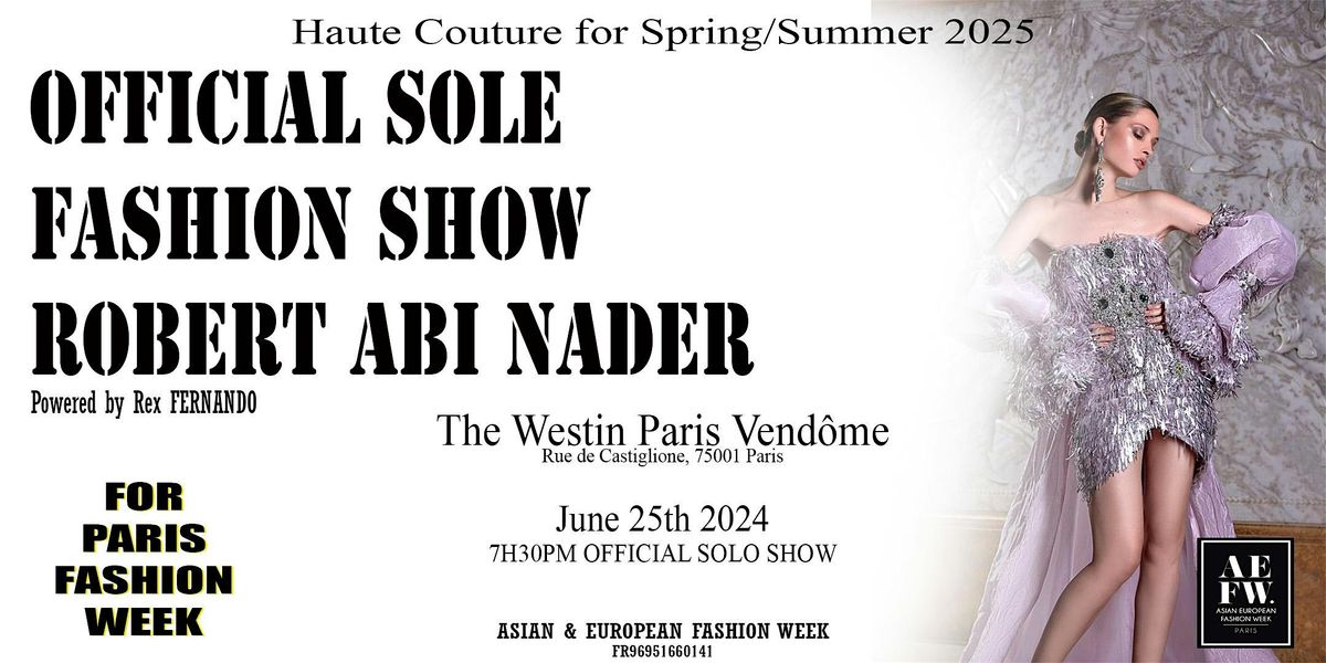 ROBERT ABI NADER Haute Couture for 2025
