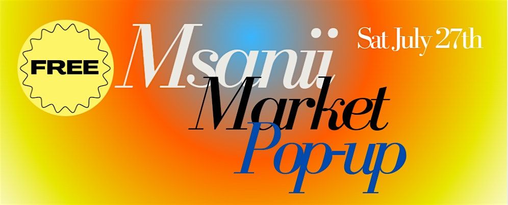 Msanii Market Pop-Up