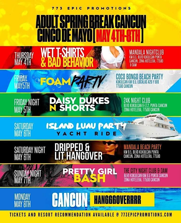 spring break cancun tickets