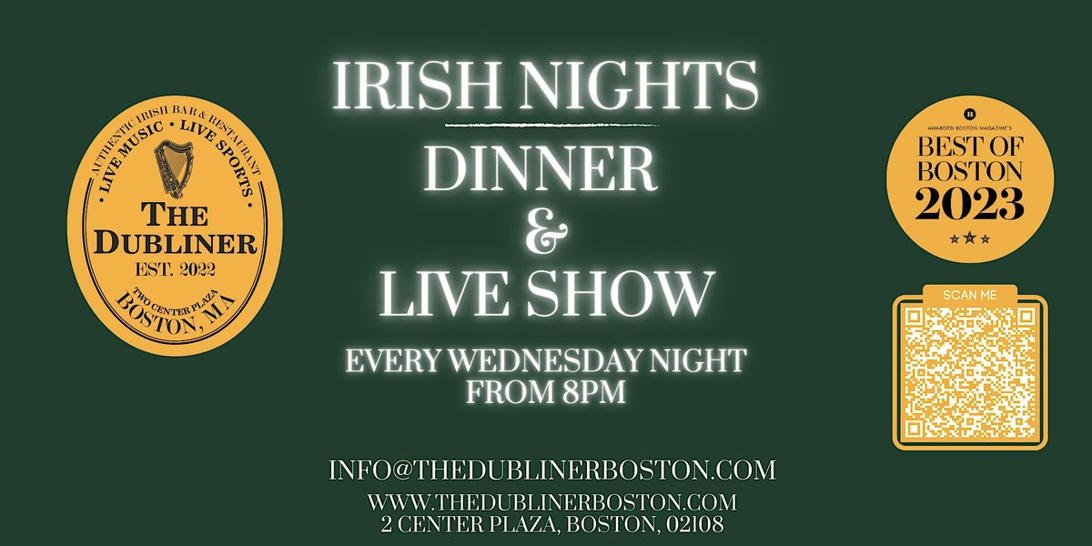 Irish Nights At The Dubliner | Dinner & Show - Live Music & Irish Dancing