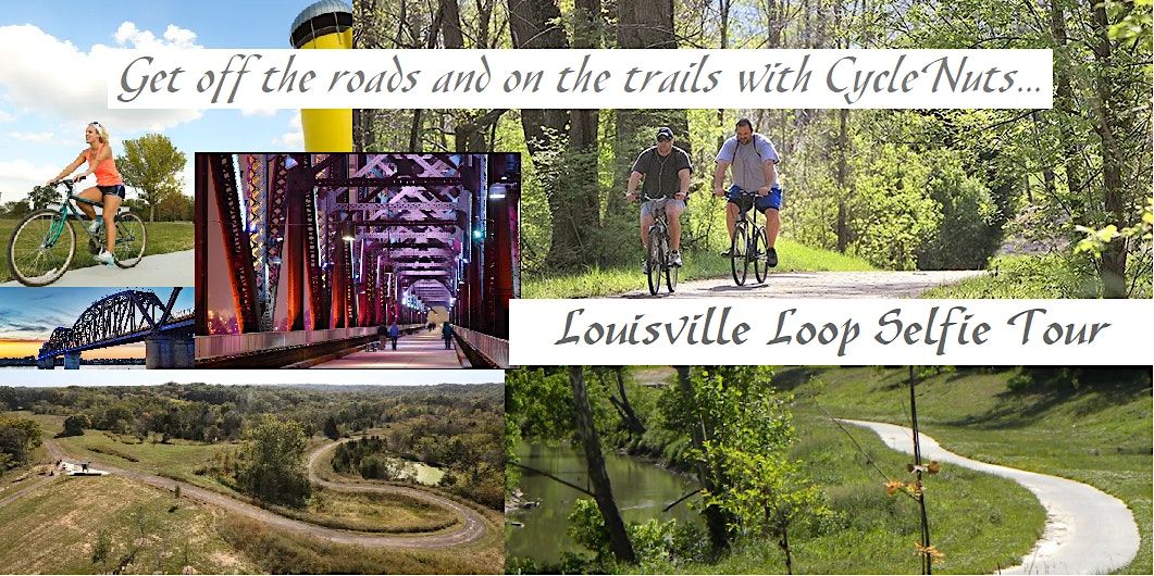 Louisville Loop Selfie Cycle Tour. Smart-guided Bikeway Adventure.