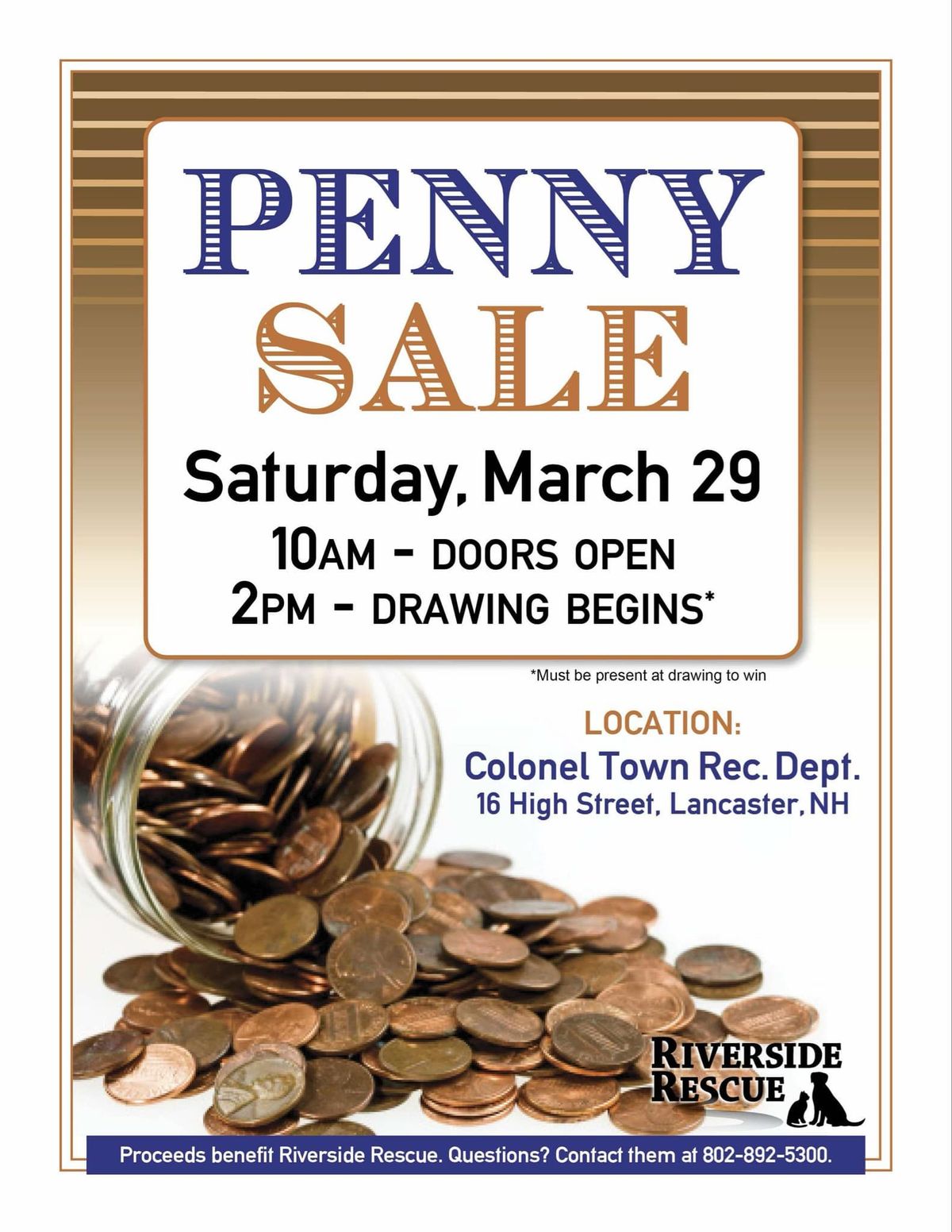 Riverside Rescue Penny Sale